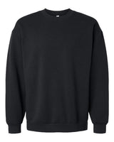 Pretreated American Apparel RF496 Unisex ReFlex Fleece Crewneck Sweatshirt - Black