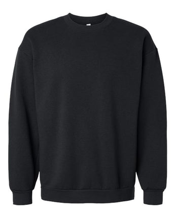 Pretreated American Apparel RF496 Unisex ReFlex Fleece Crewneck Sweatshirt - Black