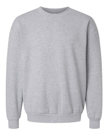 Pretreated American Apparel RF496 Unisex ReFlex Fleece Crewneck Sweatshirt - Heather Grey