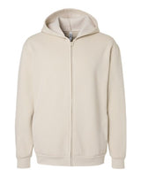 Pretreated American Apparel RF497 Unisex ReFlex Fleece Full-Zip Hoodie Sweatshirt - Bone