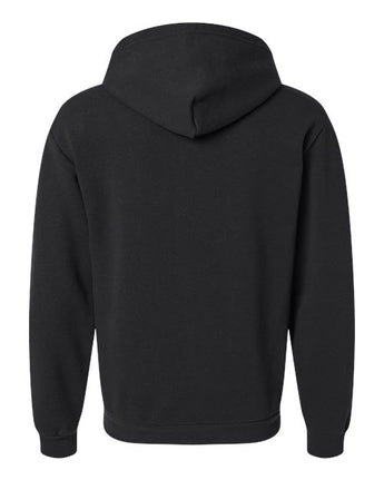 Pretreated American Apparel RF497 Unisex ReFlex Fleece Full-Zip Hoodie Sweatshirt - Black - Back