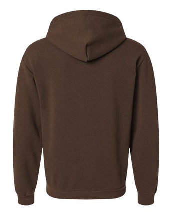 Pretreated American Apparel RF497 Unisex ReFlex Fleece Full-Zip Hoodie Sweatshirt - Brown - Back