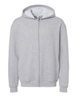 Pretreated American Apparel RF497 Unisex ReFlex Fleece Full-Zip Hoodie Sweatshirt - Heather Grey