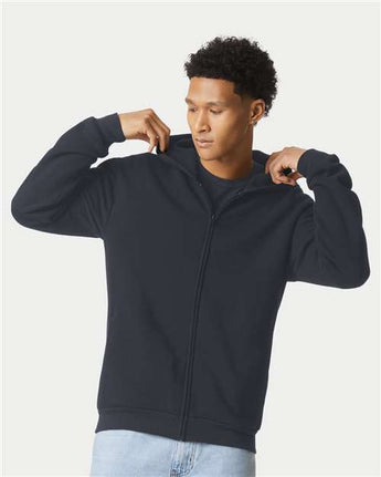 Pretreated American Apparel RF497 Unisex ReFlex Fleece Full-Zip Hoodie Sweatshirt - Lifestyle