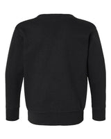 Pretreated Rabbit Skins 3317 Toddler Fleece Crewneck Sweatshirt - Black - Back