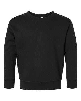 Pretreated Rabbit Skins 3317 Toddler Fleece Crewneck Sweatshirt - Black