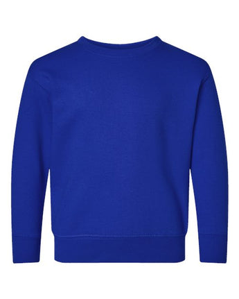 Pretreated Rabbit Skins 3317 Toddler Fleece Crewneck Sweatshirt - Royal