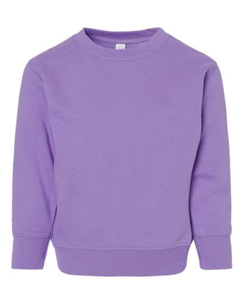 Pretreated Rabbit Skins 3317 Toddler Fleece Crewneck Sweatshirt - Lavender