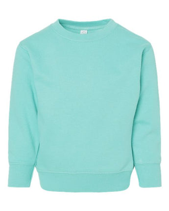 Pretreated Rabbit Skins 3317 Toddler Fleece Crewneck Sweatshirt - Chill