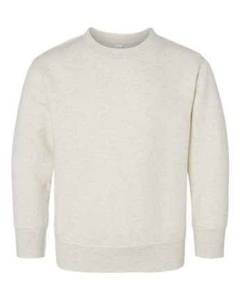 Pretreated Rabbit Skins 3317 Toddler Fleece Crewneck Sweatshirt - Natural Heather