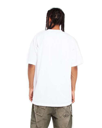 Pretreated Shaka Wear SHGD Unisex Garment-Dyed T-Shirt - White - On Model - Back