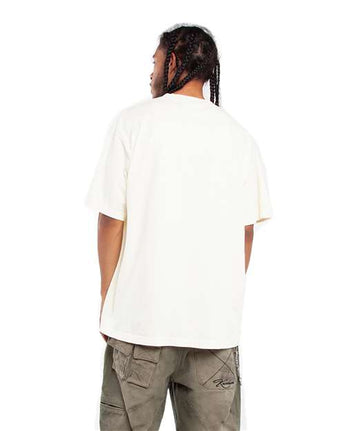 Pretreated Shaka Wear SHGD Unisex Garment-Dyed T-Shirt - Cream - On Model - Back
