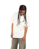 Pretreated Shaka Wear SHGD Unisex Garment-Dyed T-Shirt - Cream - On Model - Side