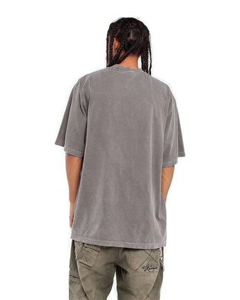 Pretreated Shaka Wear SHGD Unisex Garment-Dyed T-Shirt - Cement - On Model - Back
