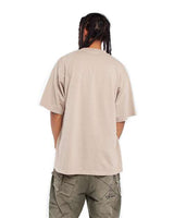 Pretreated Shaka Wear SHGD Unisex Garment-Dyed T-Shirt - Oatmeal - On Model - Back
