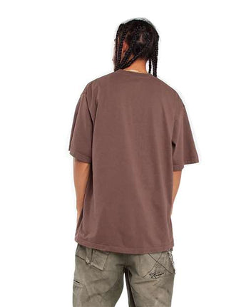 Pretreated Shaka Wear SHGD Unisex Garment-Dyed T-Shirt - Mocha - On Model - Back