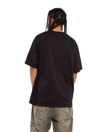 Pretreated Shaka Wear SHGD Unisex Garment-Dyed T-Shirt - Black - On Model - Back