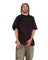 Pretreated Shaka Wear SHGD Unisex Garment-Dyed T-Shirt - Black - On Model - Side