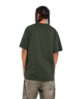 Pretreated Shaka Wear SHGD Unisex Garment-Dyed T-Shirt - Moss - On Model - Back