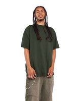 Pretreated Shaka Wear SHGD Unisex Garment-Dyed T-Shirt - Moss - On Model - Side