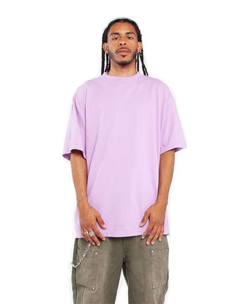 Pretreated Shaka Wear SHGD Unisex Garment-Dyed T-Shirt - Pastel Purple - On Model