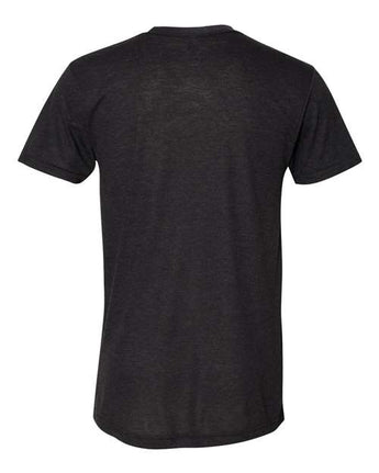 Pretreated American Apparel TR401 Unisex Triblend Track Tee - Tri-Black - Back