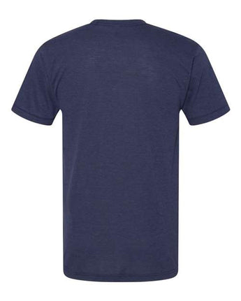 Pretreated American Apparel TR401 Unisex Triblend Track Tee - Tri-Indigo - Back