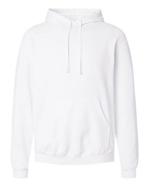Pretreated M&O 7800 Unisex ACE Fleece Hooded Sweatshirt - White