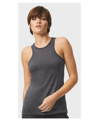 Pretreated American Apparel 101CVC Women's CVC Tank - Heather Charcoal