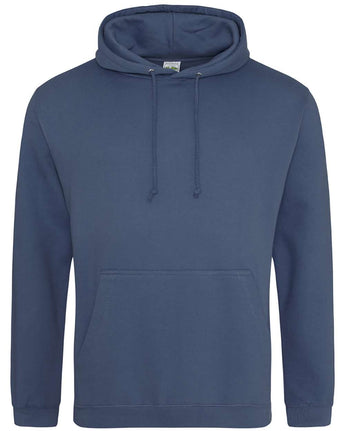 Pretreated AWDis JHA001 Unisex College Hooded Sweatshirt - Airforce Blue