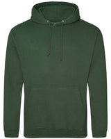 Pretreated AWDis JHA001 Unisex College Hooded Sweatshirt - Bottle Green