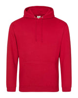 Pretreated AWDis JHA001 Unisex College Hooded Sweatshirt - Fire Red