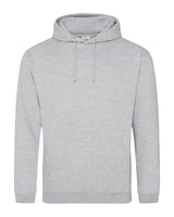 Pretreated AWDis JHA001 Unisex College Hooded Sweatshirt - Heather Grey