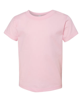 Pretreated Bella + Canvas 3001T Toddler Jersey Tee - Pink