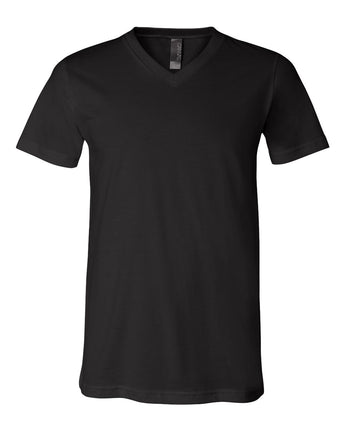 Pretreated Bella Canvas 3005 Jersey V-Neck Tee - Black