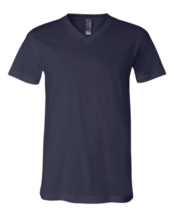 Pretreated Bella Canvas 3005 Jersey V-Neck Tee - Navy