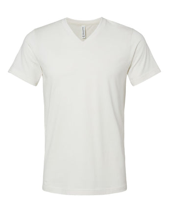 Pretreated Bella Canvas 3005 Jersey V-Neck Tee - Vintage White