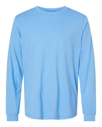 Pretreated BELLA+CANVAS 3501 Unisex Jersey Long Sleeve Tee - Carolina Blue