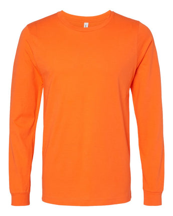 Pretreated BELLA+CANVAS 3501 Unisex Jersey Long Sleeve Tee - Orange
