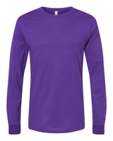 Pretreated BELLA+CANVAS 3501 Unisex Jersey Long Sleeve Tee - Team Purple