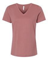 Pretreated BELLA+CANVAS 6405 Women's Relaxed Jersey V-Neck Tee - Mauve