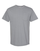 Pretreated Comfort Colors 6030 Garment-Dyed Heavyweight Pocket T-Shirt - Granite