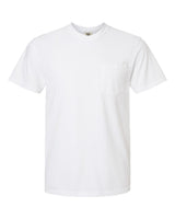 Pretreated Comfort Colors 6030 Garment-Dyed Heavyweight Pocket T-Shirt - White