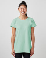 Pretreated Enza 02479 Ladies Essential Relaxed Crew - Faded Seaglass