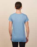 Pretreated Enza 02479 Ladies Essential Relaxed Crew - Misty Blue - Back