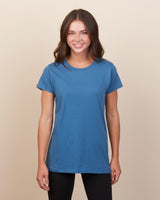 Pretreated Enza 02479 Ladies Essential Relaxed Crew - Stellar Blue