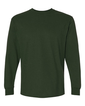 Pretreated Gildan 2400 Ultra Cotton Long Sleeve T-Shirt - Forest Green