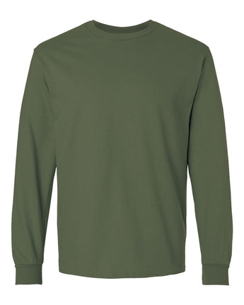 Pretreated Gildan 2400 Ultra Cotton Long Sleeve T-Shirt - Military Green