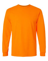 Pretreated Gildan 2400 Ultra Cotton Long Sleeve T-Shirt - Safety Orange