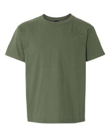 Pretreated Gildan 3000B Youth Light Cotton T-Shirt - Military Green